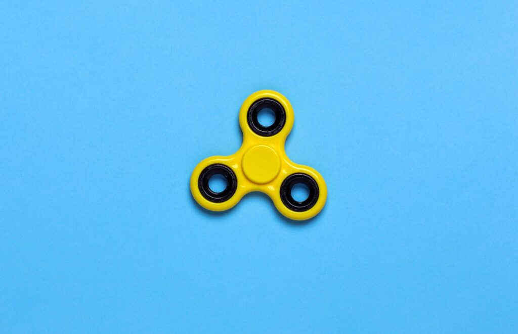Inertia with a Fidget Spinner